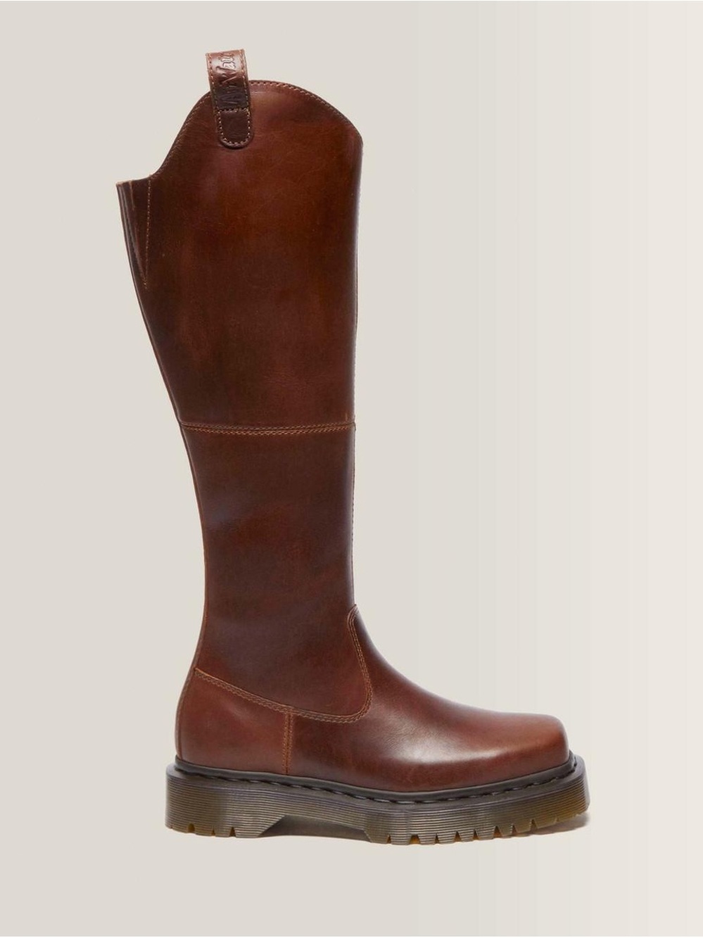 Dr. Martens AMAAYAH KNEE HIGH LEATHER BOOTS